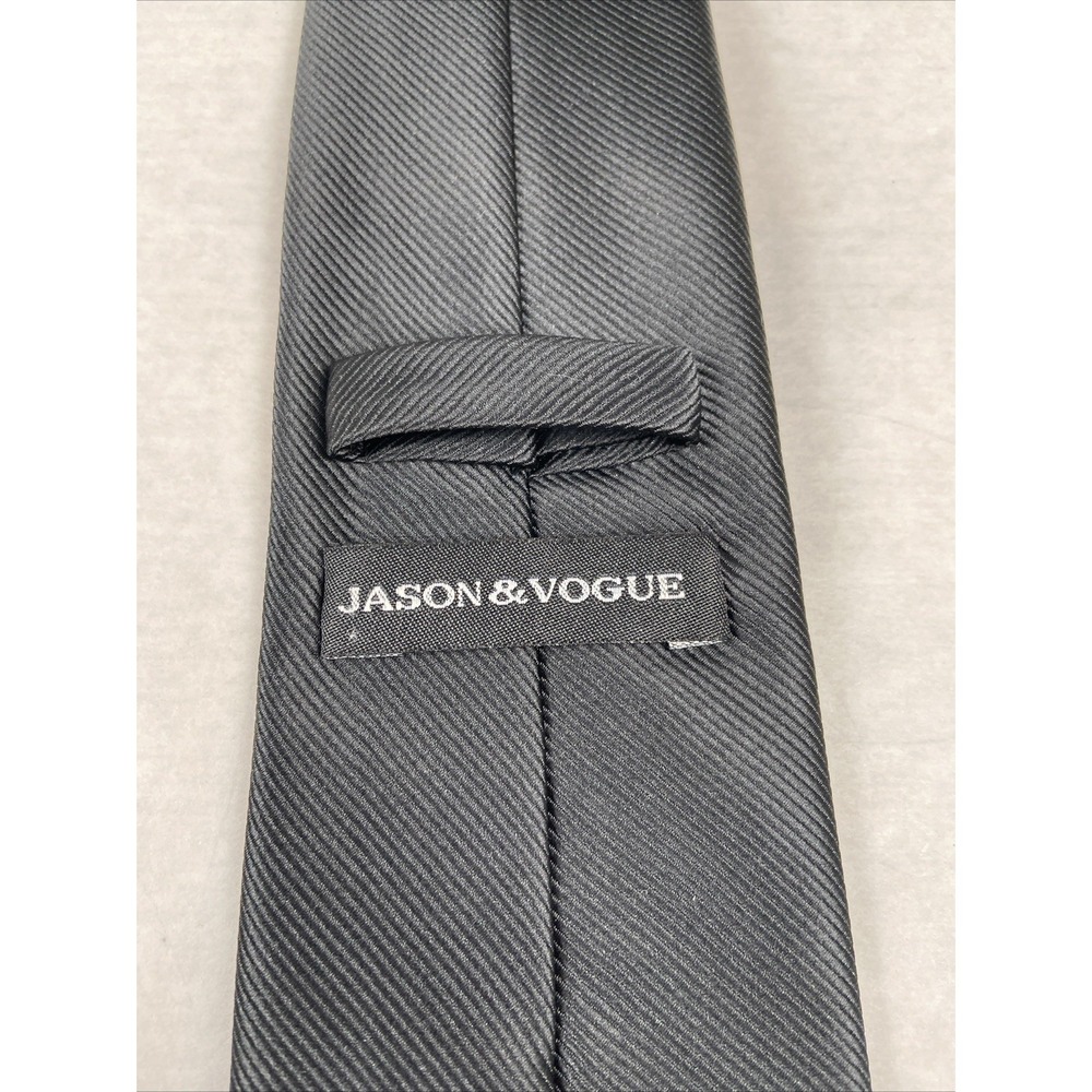 Jason & Vogue Men's Tie, Black